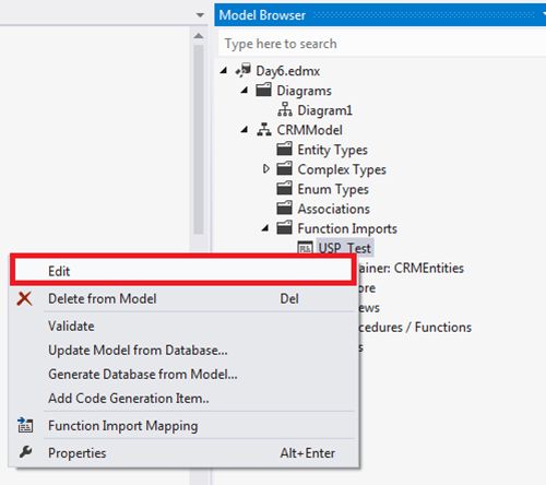 function import in mode browser